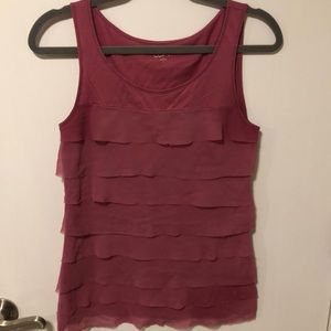 Ruffled tank top